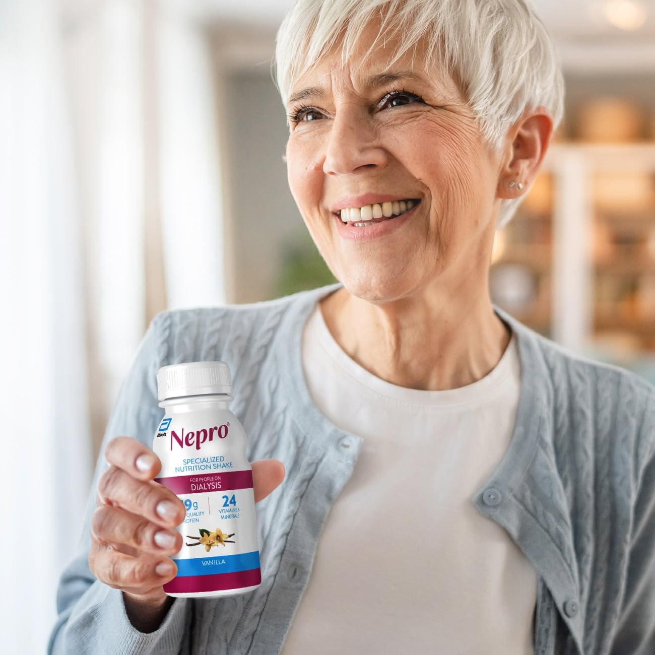 Nepro Renal Nutrition Shake for People on Dialysis, Vanilla, 24ct