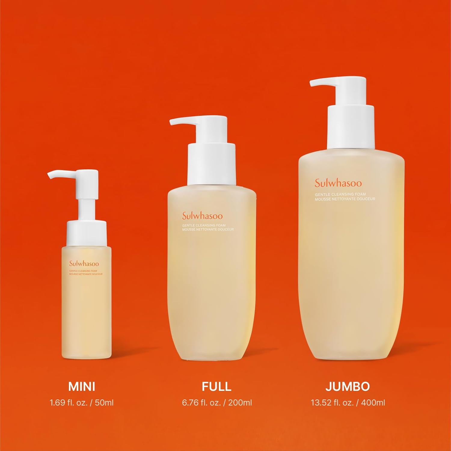 Sulwhasoo Gentle Cleansing Foam – Hydrating Daily Gel-to-Foam Facial Cleanser with Korean Herbal Ingredients Removes Makeup, Dirt & Impurities, Softens & Refreshes Skin Korean Skincare Face Wash