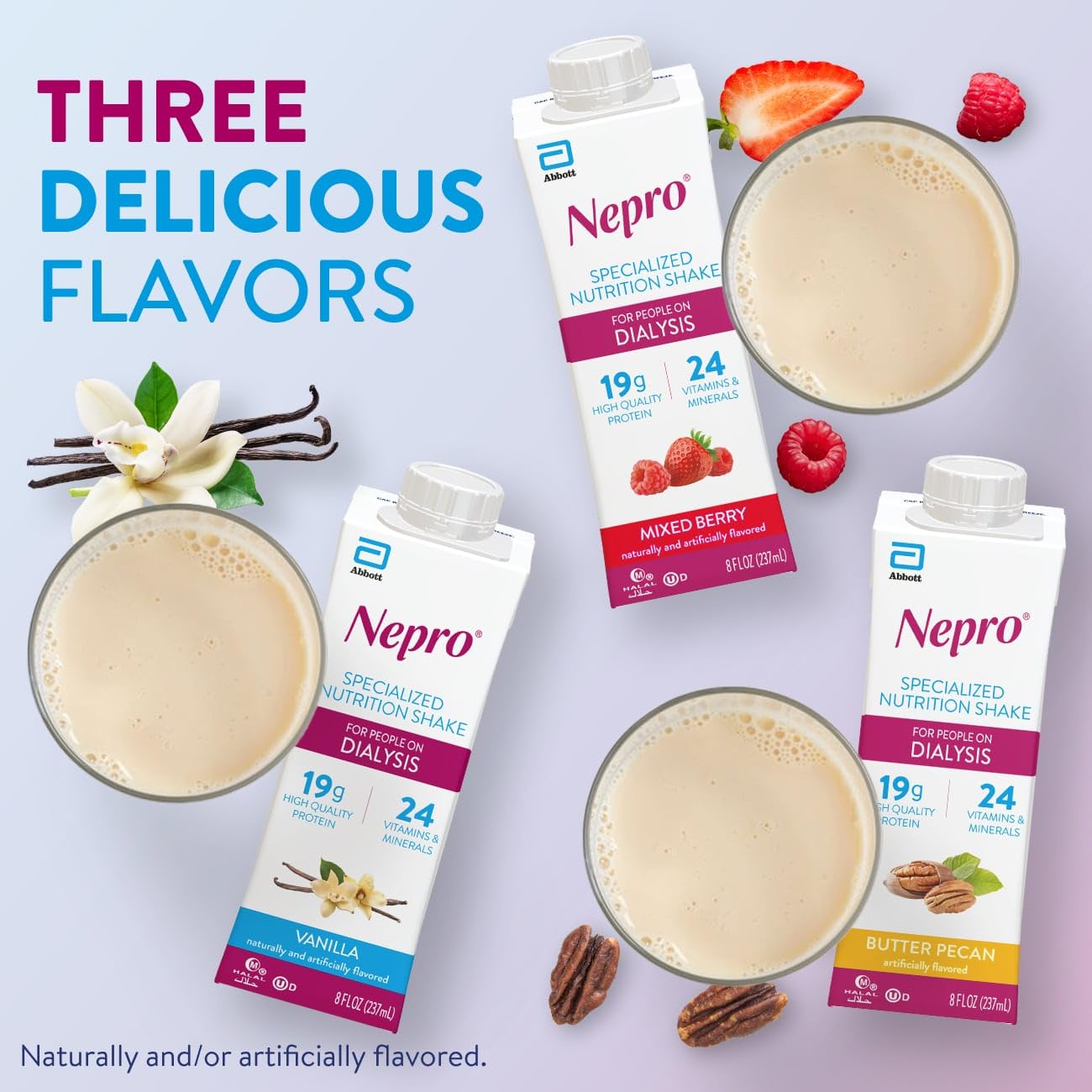 Nepro Renal Nutrition Shake for People on Dialysis, Vanilla, 24ct