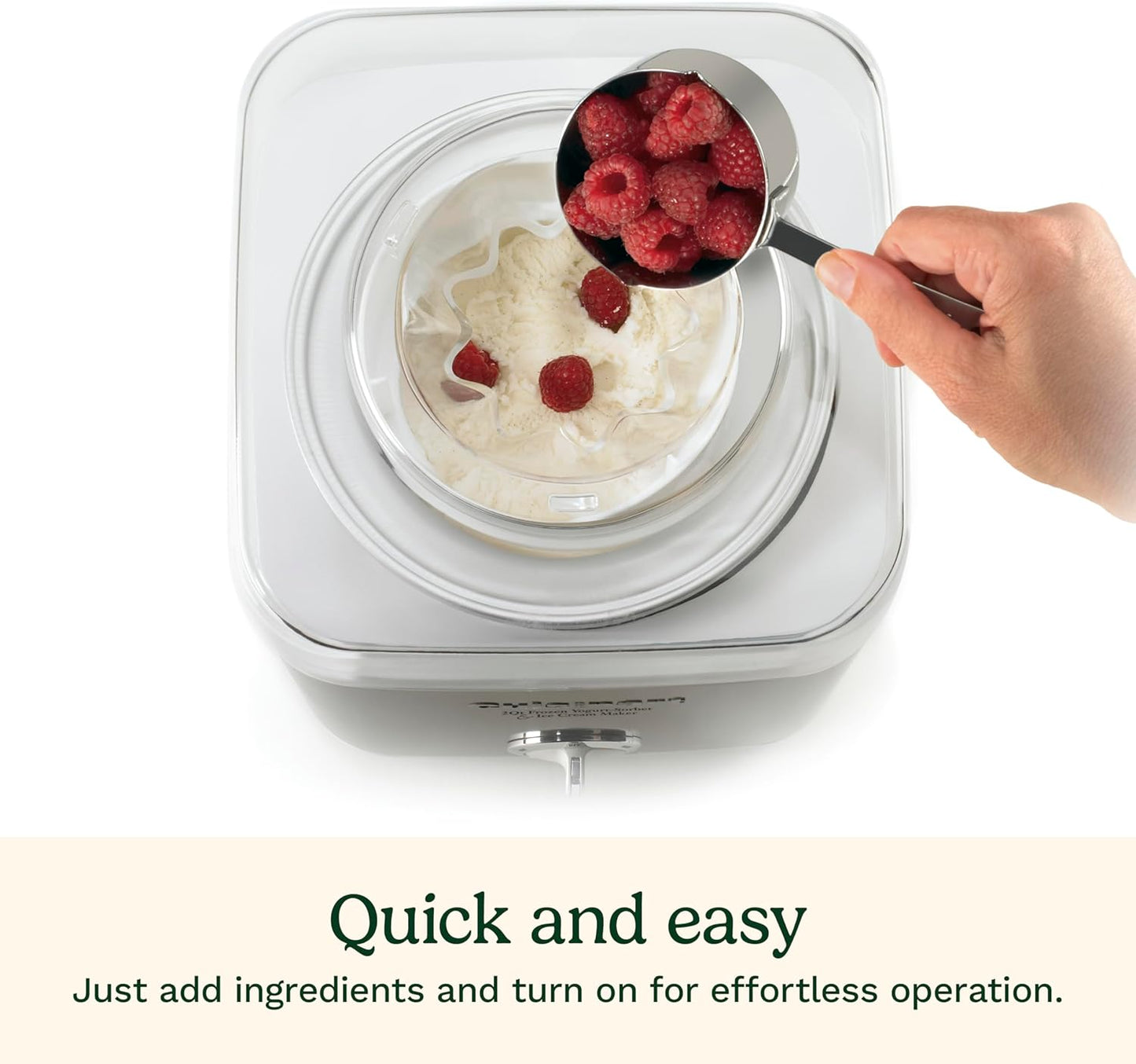 Cuisinart Ice Cream Maker Machine, Fully Automatic, Stainless Steel, 2 qt | ICE30BCP1, ice cream machine & frozen yogurt machine with mix-in spout, 2x insulated bowl, & recipe book for custom treats