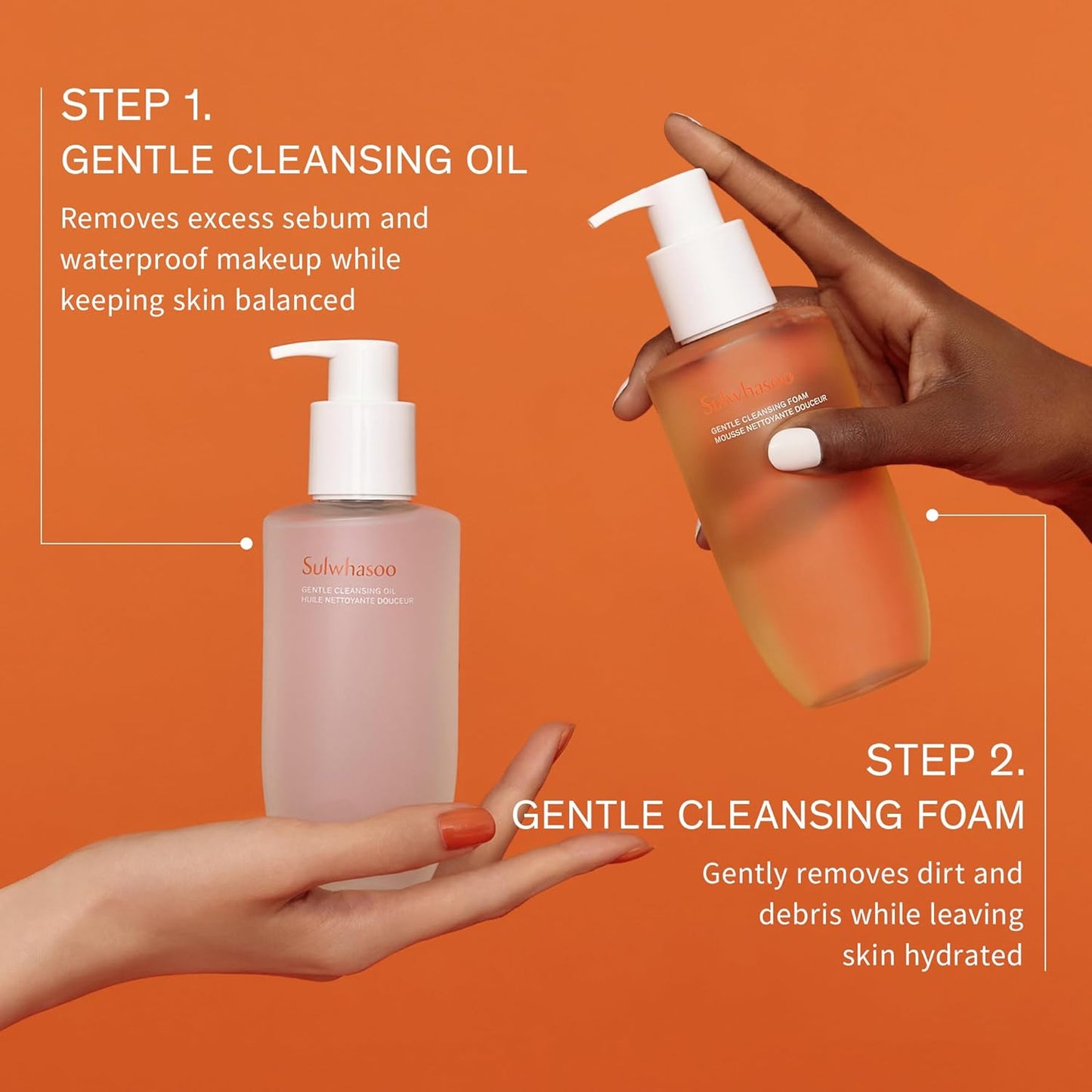 Sulwhasoo Gentle Cleansing Oil – Daily Oil Cleanser with Korean Herbal Ingredients for Face | Removes Waterproof Makeup & SPF, Softens & Nourishes Skin | Hydrating Double Cleansing, Korean Skincare