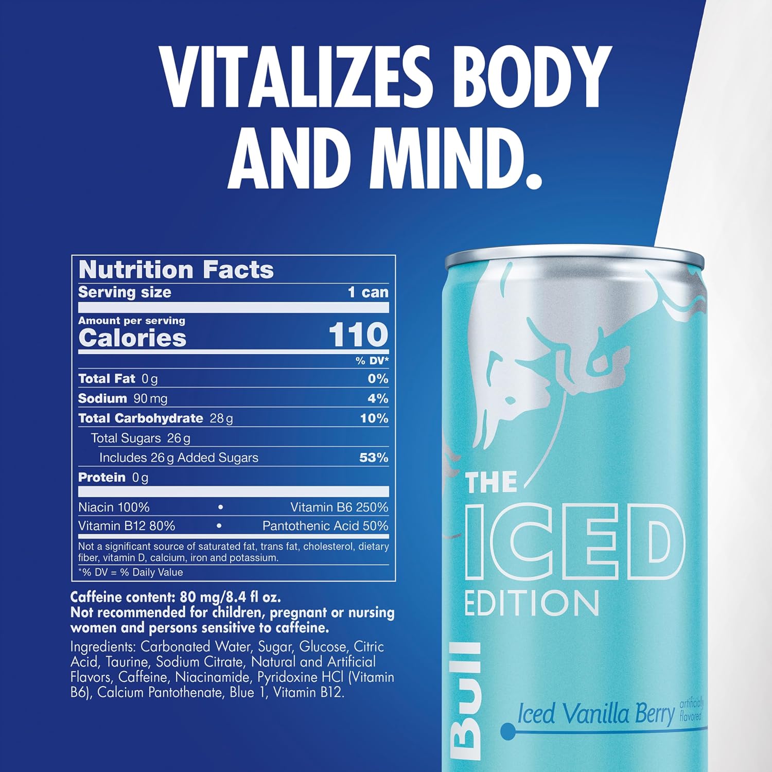 Red Bull Energy Drink, Iced Vanilla Berry, Iced Edition