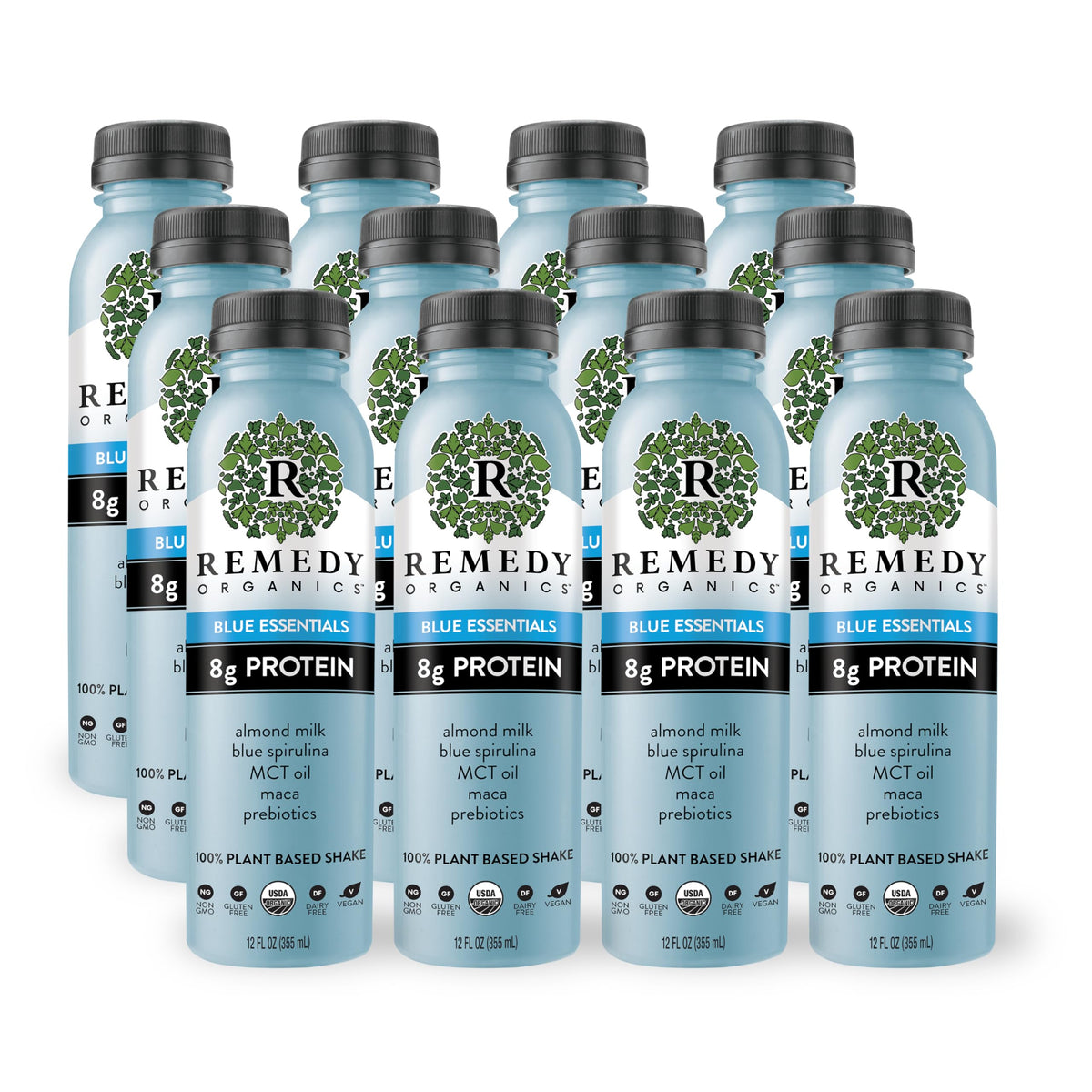 Remedy Organics Super Chai Fuel 12-Pack | Plant Based 20g Protein Shakes, Ready to Drink | USDA Organic, Gluten Free, Dairy Free, Soy Free